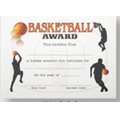 Stock Basketball Certificate